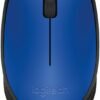 Logitech M170 Wireless Mouse for PC, Mac, Laptop, 2.4 GHz with USB Mini Receiver, Optical Tracking, 12-Months Battery Life, Ambidextrous - Red