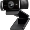 Logitech C922x HD Pro PC Webcam, Full HD 1080p/30fps or 720p/60fps Video, HD Light Correction, Works with Microsoft Teams, Google Meet, Zoom, Nintendo Switch 2’s new GameChat mode, Mac/Tablet- Black