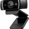 Logitech C922x HD Pro PC Webcam, Full HD 1080p/30fps or 720p/60fps Video, HD Light Correction, Works with Microsoft Teams, Google Meet, Zoom, Nintendo Switch 2’s new GameChat mode, Mac/Tablet- Black