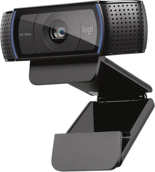 Logitech C922x HD Pro PC Webcam, Full HD 1080p/30fps or 720p/60fps Video, HD Light Correction, Works with Microsoft Teams, Google Meet, Zoom, Nintendo Switch 2’s new GameChat mode, Mac/Tablet- Black