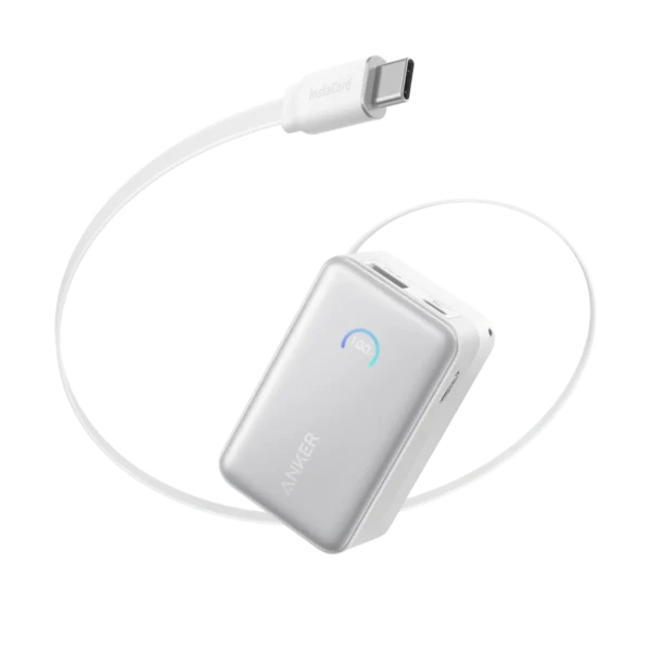 Anker Nano Power Bank (10K, 45W,Built-In Retractable USB-C Cable)