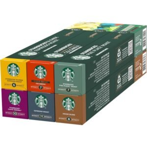 starbucks discovery variety pack od nespresso, kapsułki kawy 6 x 10 (60 kapsułki) amazon exclusive