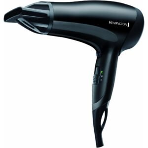 remington suszarka do włosów d3010 power dry 2000w, jonizacja, eco, 3 ust. nagrzewania, czarna