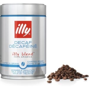 illy decaf kawa ziarnista bezkofeinowa, blend arabica