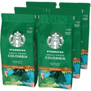 starbucks single origin colombia, medium roast, kawa mielona 200g (6 sztuk w zestawie)