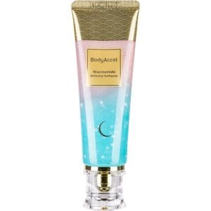 bodyaccel wybielająca pasta z niacynamidem, brzoskwiniowa, pielęgnacja dziąseł, świeży oddech 1szt