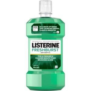 listerine antiseptic mouthwash, fresh burst, 500 ml listerine
