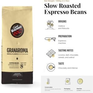 caffè vergnano 1882 vergnano kawa ziarnista, granaroma, 1 kg