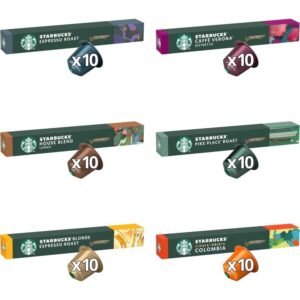 starbucks discovery variety pack od nespresso, kapsułki kawy 6 x 10 (60 kapsułki) amazon exclusive