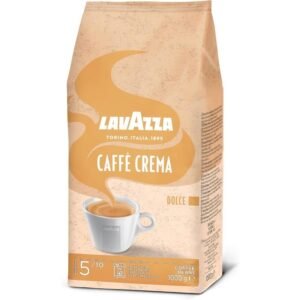 lavazza crema dolce kawa ziarnista 1kg, 80% arabika, 20% robusta, średnie palenie