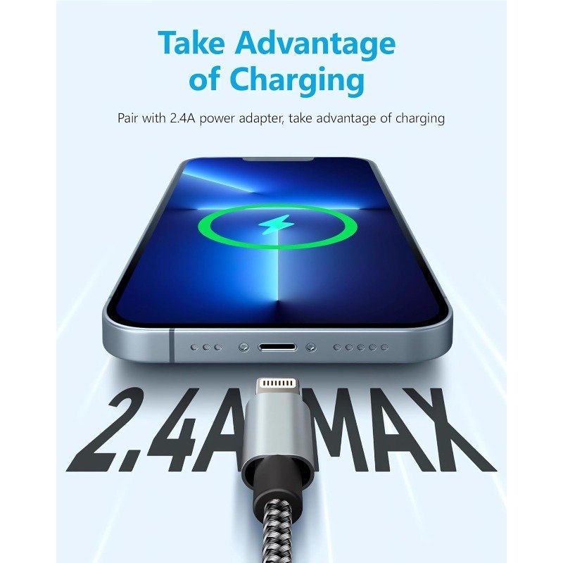 5 pak iphone lightning cable apple certified braided nylon fast charger cable compatible iphone max xs xr 8 plus 7 plus 6s 5s 5c air ipad mini ipod 5 pak iphone lightning cable apple certified braided nylon fast charger cable compatible iphone max xs xr 8 plus 7 plus 6s 5s 5c air ipad mini ipod