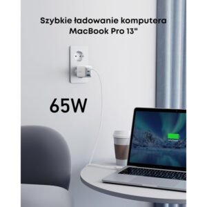 anker Ładowarka usb c (nano ii 65w) pod 3 portowa ładowarka pps, kompaktowy zasilacz usb c do macbook pro, ipad pro, steam deck, galaxy s20, dell xps 13, note 20/10+, iphone 16/15, pixel