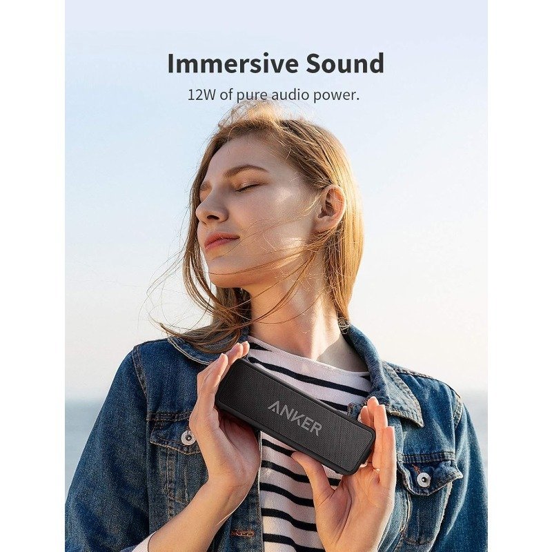 soundcore 2 anker głośnik bluetooth, ogromny z dwoma przetwornikami basowymi, akumulator 24 h, ulepszona ochrona przed wodą ipx7, bezprzewodowy, do iphone'a, galaxy itd. (czarny) soundcore 2 anker głośnik bluetooth, ogromny z dwoma przetwornikami basowymi, akumulator 24 h, ulepszona ochrona przed wodą ipx7, bezprzewodowy, do iphone'a, galaxy itd. (czarny)