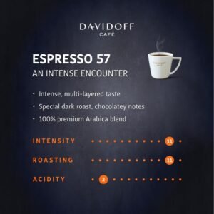 davidoff espresso 57 intense kawa rozpuszczalna 100% arabica, 100 g