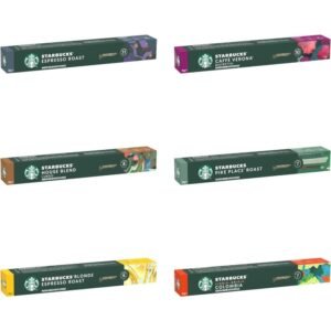 starbucks discovery variety pack od nespresso, kapsułki kawy 6 x 10 (60 kapsułki) amazon exclusive