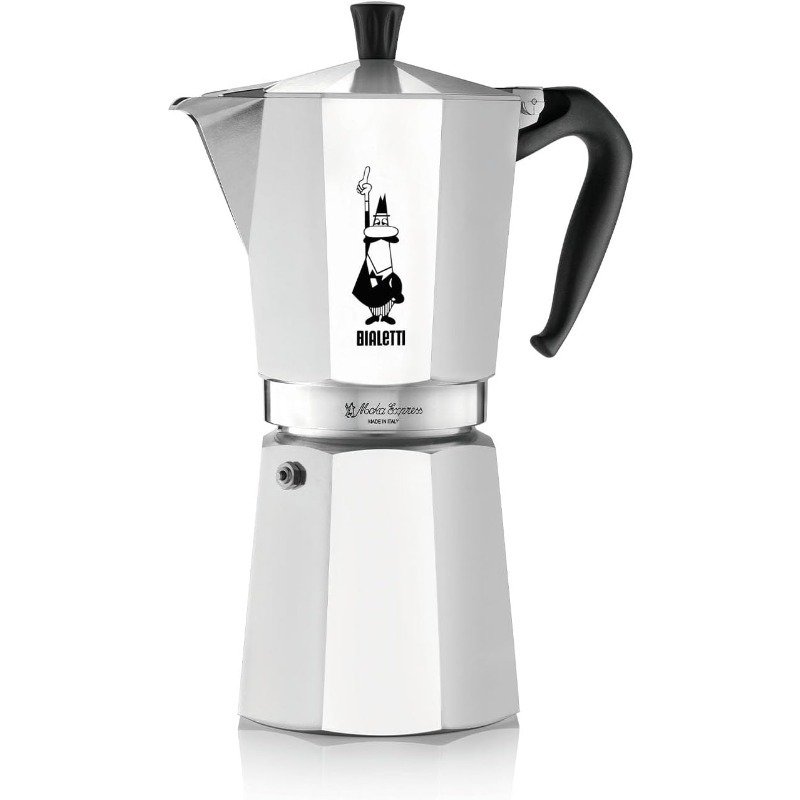bialetti moka express kawiarka, szary, na 4 filiżanki bialetti moka express kawiarka, szary, na 4 filiżanki