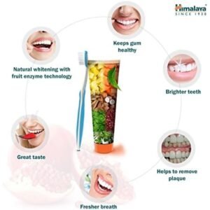himalaya botanique toothpaste – fluoride/sls/gluten/carrageenan free, fights plaque & bad breath, protects gums 150g