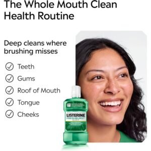listerine antiseptic mouthwash, fresh burst, 500 ml listerine