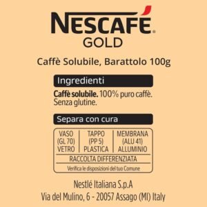 nescafe gold coffee intensity 6, 200 g