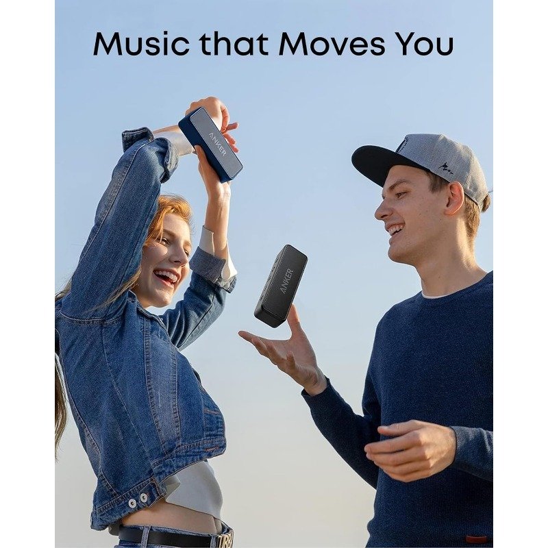 soundcore 2 anker głośnik bluetooth, ogromny z dwoma przetwornikami basowymi, akumulator 24 h, ulepszona ochrona przed wodą ipx7, bezprzewodowy, do iphone'a, galaxy itd. (czarny) soundcore 2 anker głośnik bluetooth, ogromny z dwoma przetwornikami basowymi, akumulator 24 h, ulepszona ochrona przed wodą ipx7, bezprzewodowy, do iphone'a, galaxy itd. (czarny)