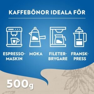 lavazza kawa ziarnista, crema decaffeinato, 500 g