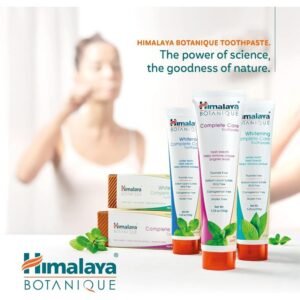 himalaya botanique toothpaste – fluoride/sls/gluten/carrageenan free, fights plaque & bad breath, protects gums 150g