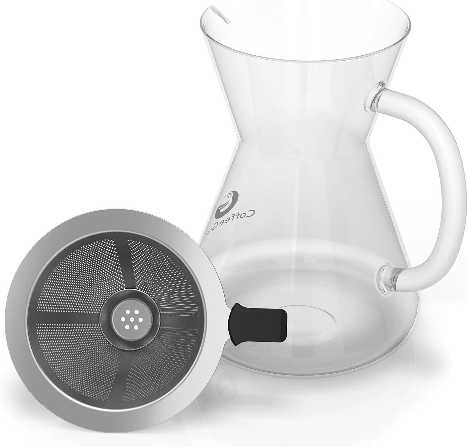 coffee gator pour over zaparzacz do kawy – więcej smaku dzięki bezpapierowemu filtrowi ze stali nierdzewnej i szklanej karafce – ręczny zaparzacz do kawy – 400 ml coffee gator pour over zaparzacz do kawy – więcej smaku dzięki bezpapierowemu filtrowi ze stali nierdzewnej i szklanej karafce – ręczny zaparzacz do kawy – 400 ml