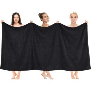 cotton paradise zestaw 4 tureckich ściereczek 100% bawełna, miękkie, chłonne, czarne, do rąk i twarzy