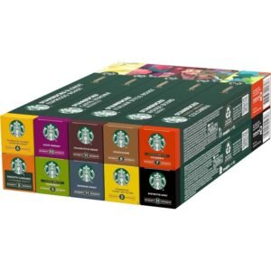 starbucks discovery variety pack od nespresso, kapsułki kawy 6 x 10 (60 kapsułki) amazon exclusive