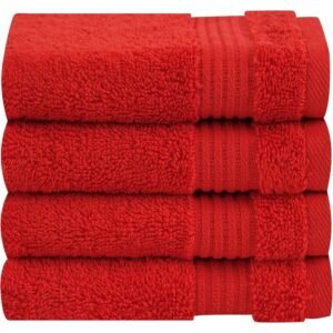 cotton paradise zestaw 4 tureckich ściereczek 100% bawełna, miękkie, chłonne, czarne, do rąk i twarzy